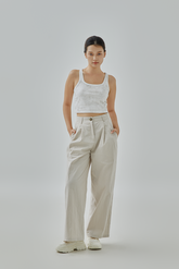 Ezra Smudge Washed Crop Tank Top